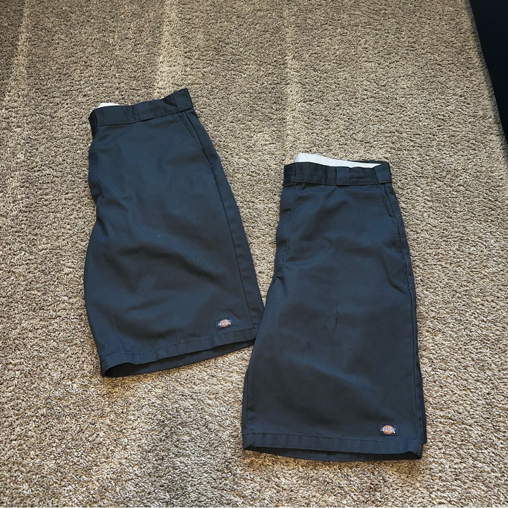2 Pairs Dark Grey Dickies Shorts